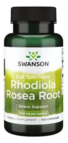 Rhodiola Rosea Root 400 Mg 100c 