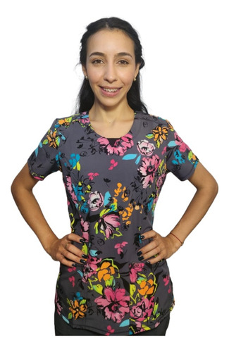 Top Uniforme Clínico Estampado Cheroke Infinity Etbs