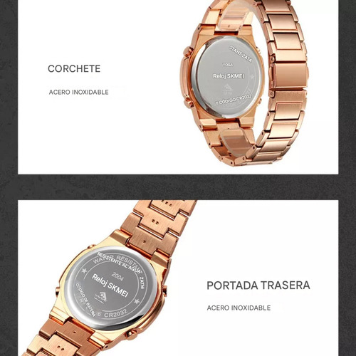 Relojes Digitales Para Hombre Skmei, Impermeables, Acero P