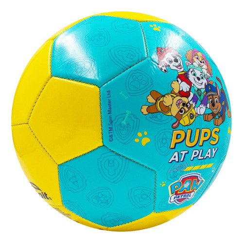 Balón De Fútbol No. 3 Paw Patrol Group Voit Color Aqua
