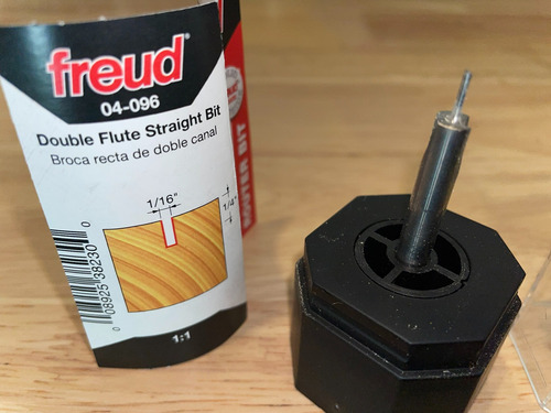 Fresa Freud De Doble Flauta Para Ranuras Rectas De 1/16