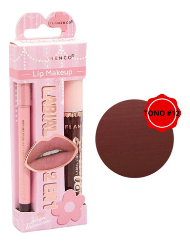 Labial Lip Más Delineador De Labios 2 En 1