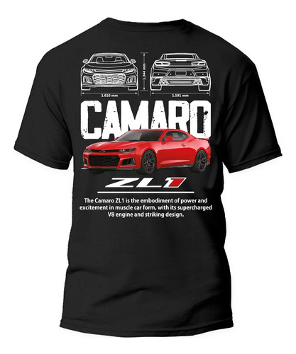 Playera Camaro Zl1 Chevrolet ¡luce El Legendario Muscle Car!
