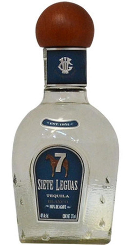 Caja De 12 Tequila 7 Leguas Blanco 375 Ml