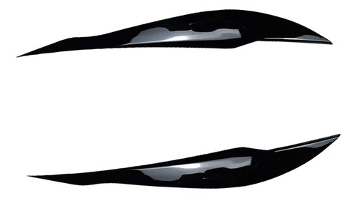 2 Embellecedores De Cubierta De Párpado De Negro Brillante