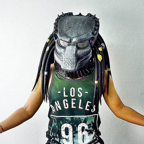 Depredador Casco Halloween Cosplay Disfraz Prop Látex