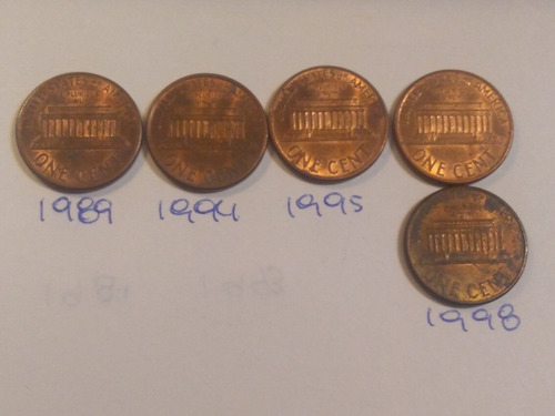 Moneda Lincoln. Un Centavo. De 1967 A 2007 (Usado)