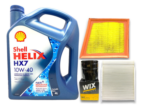 Kit Filtros Ford Ka 1.5 2016 A 2021 + Aceite Shell 10w40