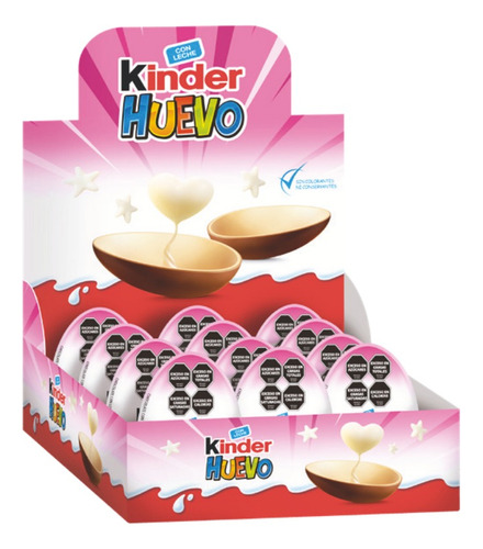 Huevo Chocolate Kinder Sorpresa Caja 12 Unidades