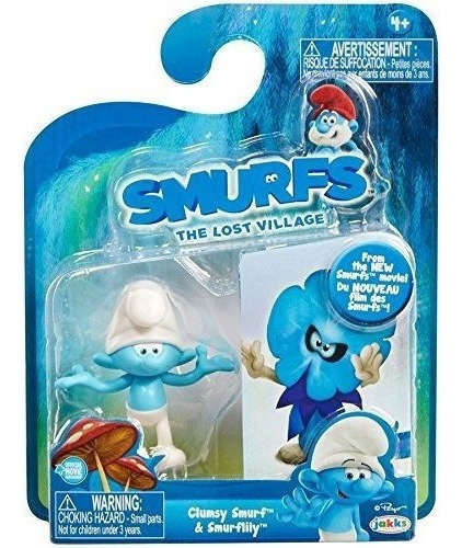 Smurfs The Lost Village Clumsy - Figura De Lirio De Pitufo (