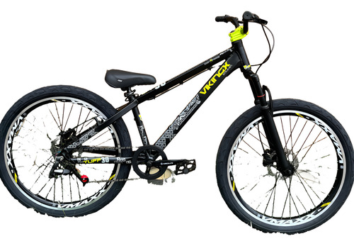 Bicicleta Vikingx Tuff30 Freio Hidráulico Kit Single Preto 14 "