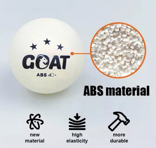 Set De 6 Pelotas De Ping Pong Tenis De Mesa Goat 3 Estrellas