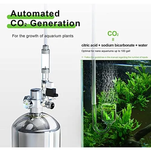 Fzone 2.5l Sistema Generador De Co2 Para Acuario Kit De Reac