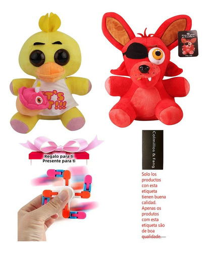 Pack De 2 Felpa Fnaf Bonnie Freddy Toys, Bonito Juego De Ani