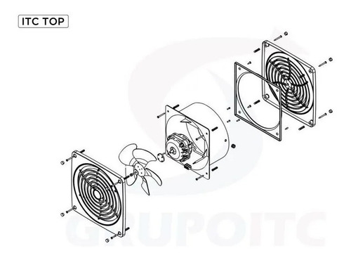 Imagem 5 de 6 de Exaustor De Ambientes Depurador De Ar Itc Top 220 Mm Branco