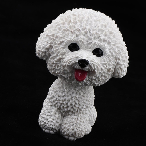 O Figura Perro Cabezón Resina Juguete Inicio /