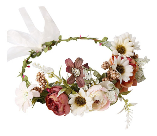 Diademas Florales Para El Pelo Con Corona Flores Nupciales