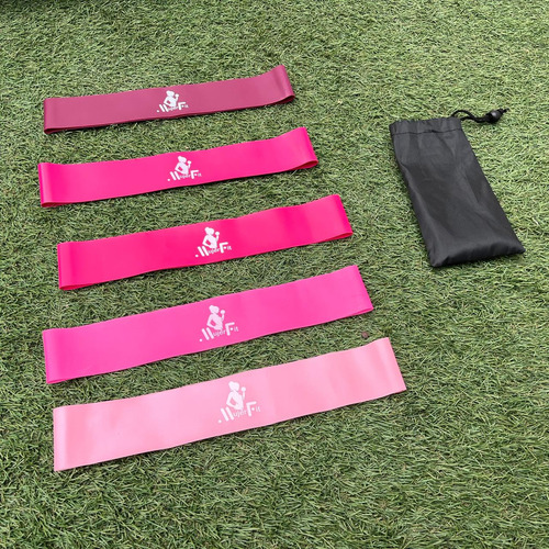 Set De 5 Bandas De Latex Mujer Fit