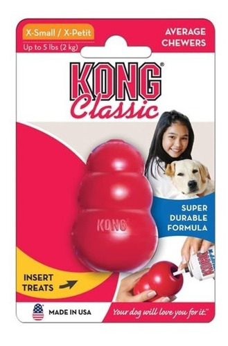 Juguete Para Perro Kong Classic Extra Small -caucho Natural-