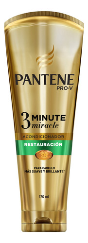 Acondicionador Pantene Pro-V Restauración 3 Minute Miracle en tubo depresible de 170mL por 1 unidad