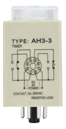 Time Relay 10s 8 Pins Timer Método De Riel Din Para Uso Indu