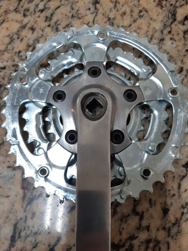 Pedivela Shimano Alívio Fc-mc16 Japão. Caloi Aluminun Outras (Usado)