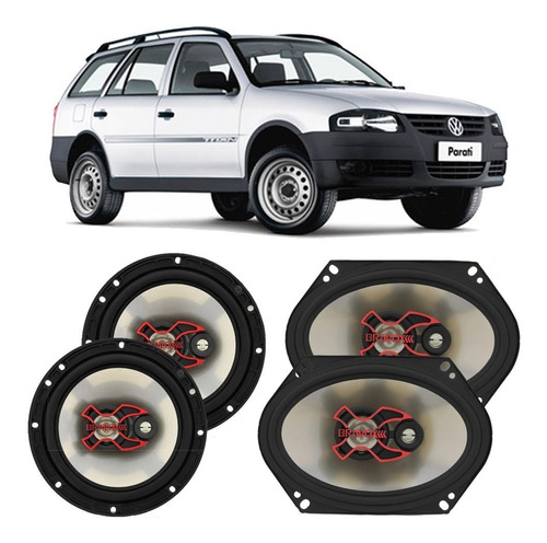 Alto Falante Vw Parati 2003 A 2005 Bravox 200w Rms 4 Portas