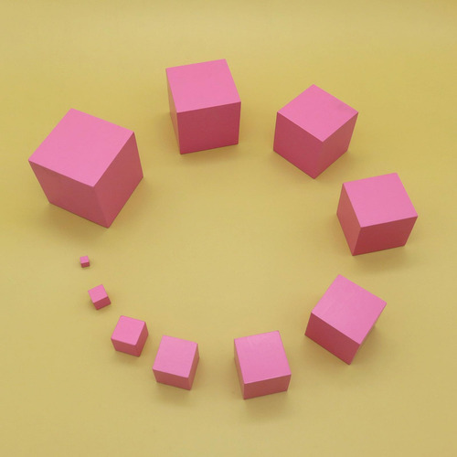Wv Montessori Materials Pink Pensamiento Lógico Profesional