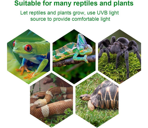 Foco Calor Para Reptile Tortugas Lámpara Uva Uvb 2 Bombillas