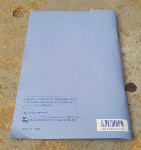 Manual Libro Original Instrucciones Sony Cyber Shot Dsc S600