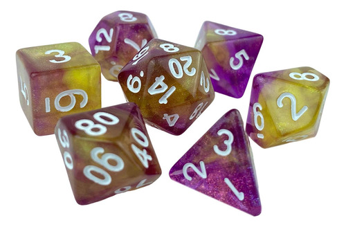 3 X 2x7x Juego De Dados Luminary Grabados Surtidos 3 Piezas
