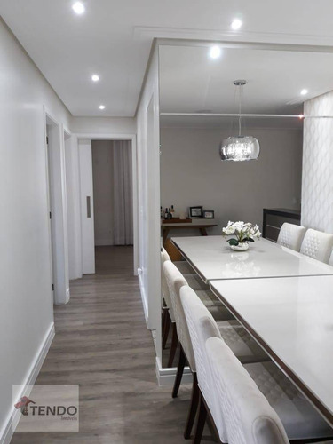 Apartamento Com 3 Dormitórios À Venda, 88 M² Por R$ 500.000 - Parque São Vicente - Mauá/sp - Ap2266