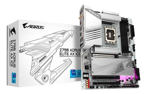 Placa Mãe Gigabyte Z790 Aorus Elite Ax Ice R1.0 Ddr5 Lga1700