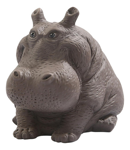 Pequeña Estatua De Hipopótamo Figura De Hipopótamo En
