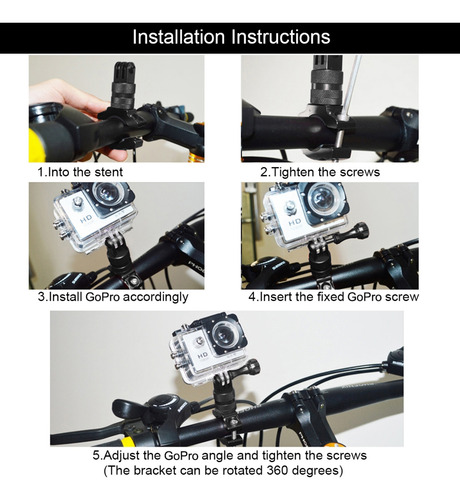 Adaptador De Soporte Para Instrumentos De Bicicleta, Cámaras