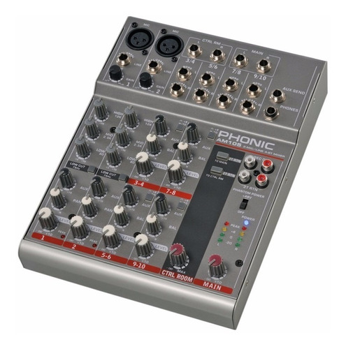 Mixer Consola Compact Phonic Am105 Fx + Efectos - Tm