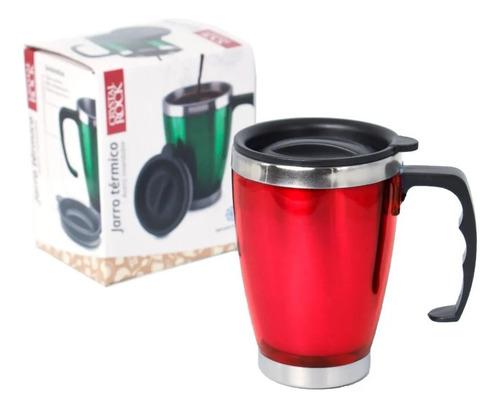 Vaso Térmico Acero Hermético Con Tapa Escolar Camping Viaje