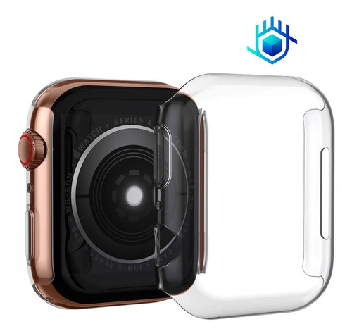 Imagen 7 de 10 de Funda Premium Para Apple Watch Acrilico+ Mica Acrigel Rigida