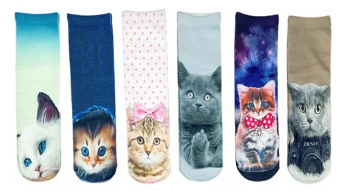 comprar Pack 6 Calcetines Con Diseños Surtidos 3d Largo,más Diseño