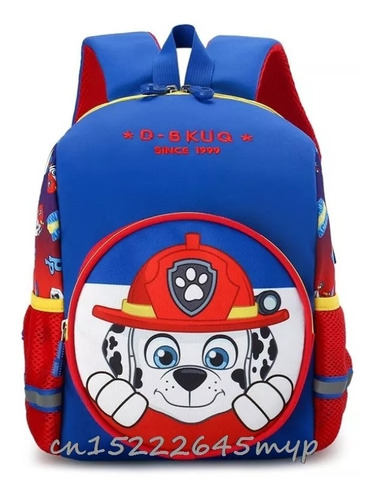 Mochila Infantil Escolar Lona Paw Patrol Personaje Marshall 