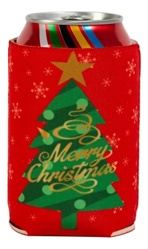 comprar Paquete De 12 Fundas Para Refrigerar Latas Navideñas, Fundas