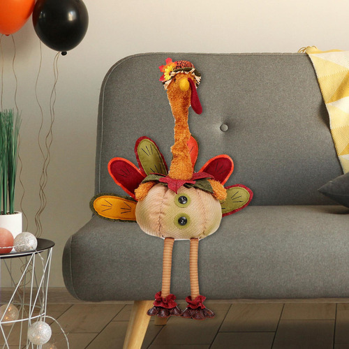 Muñeca De Pavo De Acción De Gracias Con Flor De Mesa De Acci