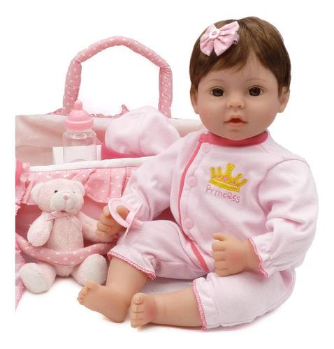 Set Muñeca Bebe Reborn Charex Realista Hecha A Mano Niñas