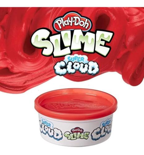 Masa Play Doh Super Cloud Esponjoso Rojo 
