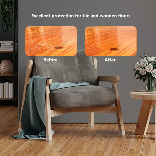 Protector De Piso Para Patas De Silla Cuadradas, Muebles De