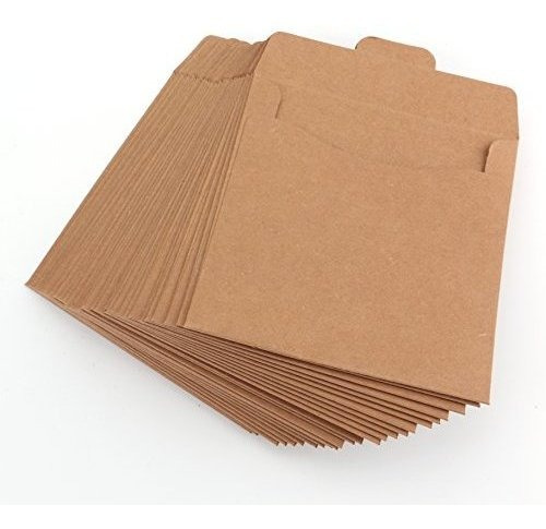 Fundas De Cd Fasmov 5 X 5 Sobres De Dvd Kraft Paper 150 Pack