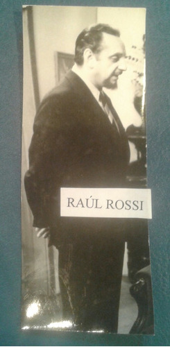 Fotografía Foto Original Actor Argentino Raul Rossi