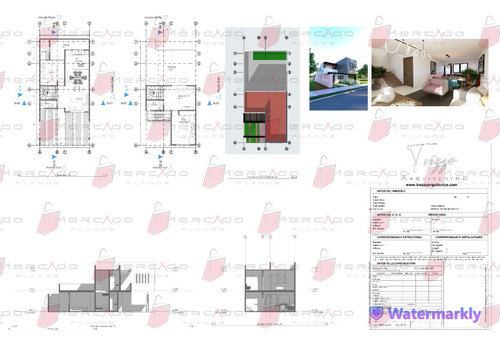 Proyecto Arquitectónico Terreno 7 X 15 Mts