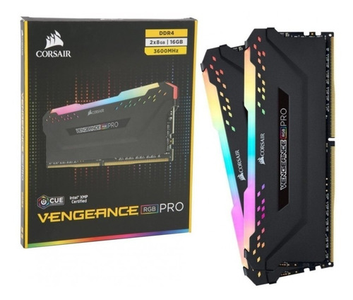 Memória Corsair Ddr4 2x8gb 3600mhz Vengeance Rgb Pro Black