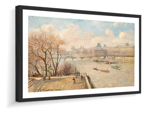 Quadro Decorativo Pissarro Museu Louvre Paris 114x90